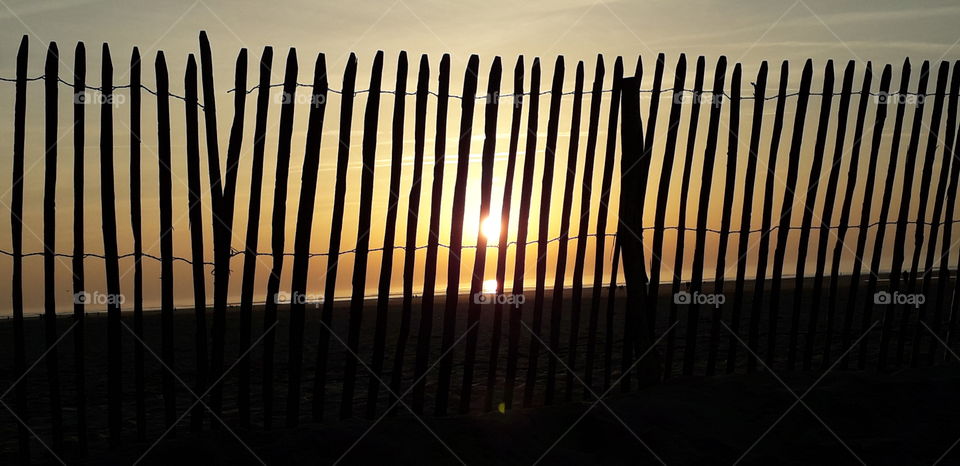 couché de soleil à Berck