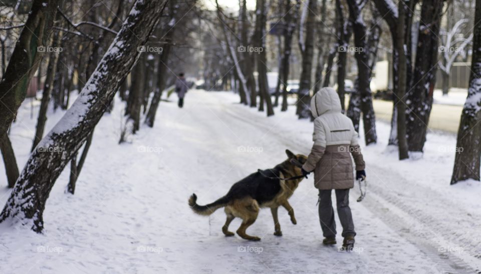 Girl and her dog