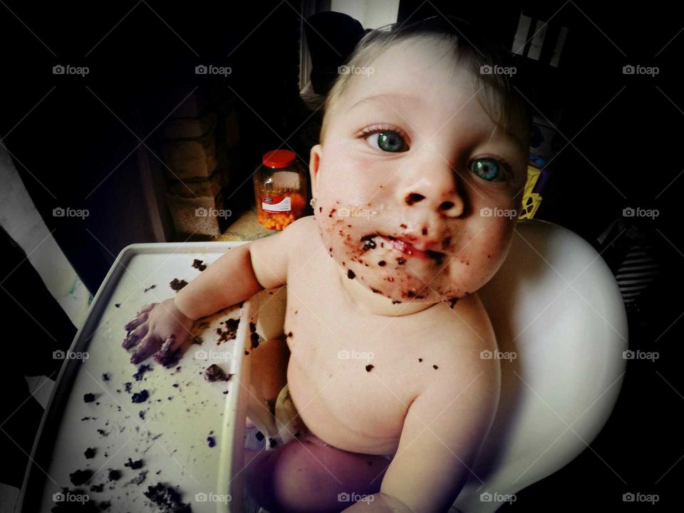 Messy baby