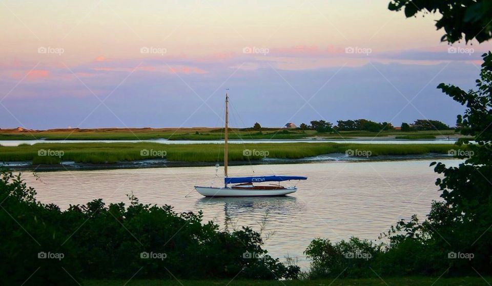 Sunset over the Bass River