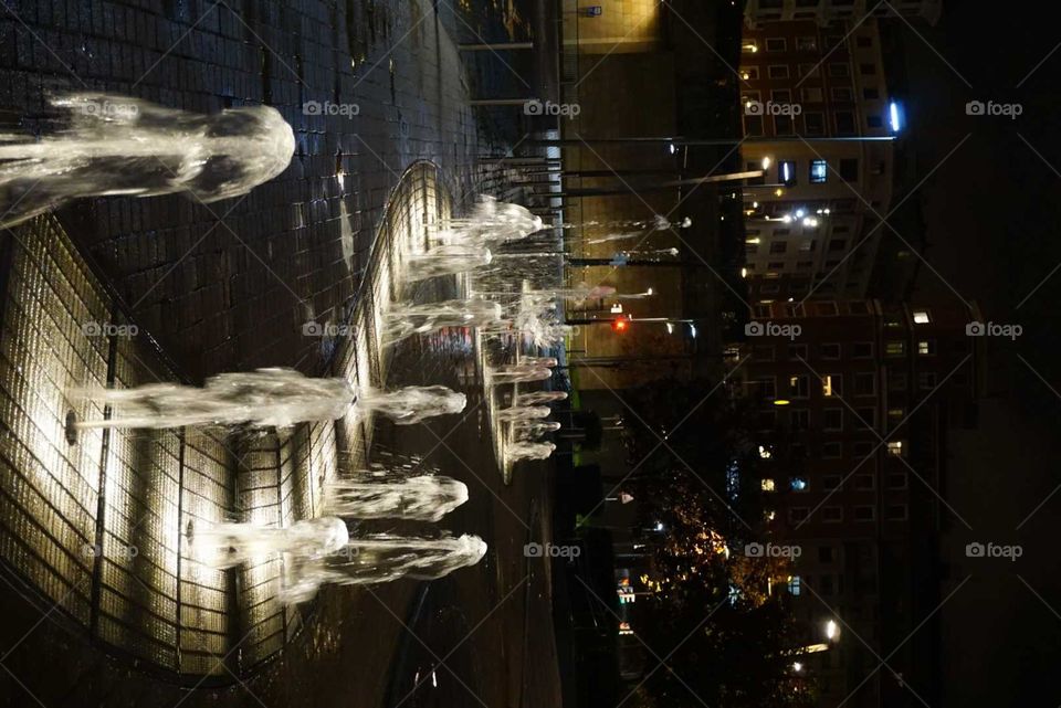 Fountain#water#night#lights