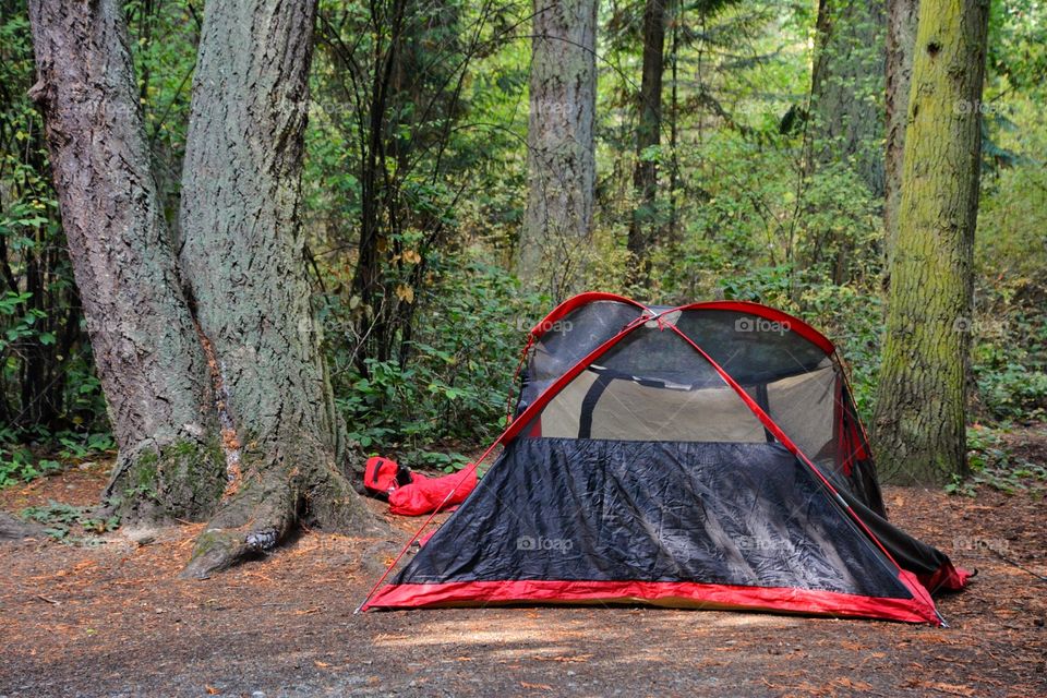 Tent camping
