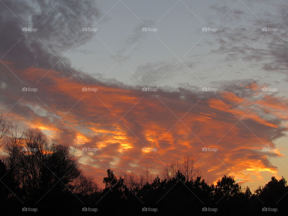 Clouds at sunset