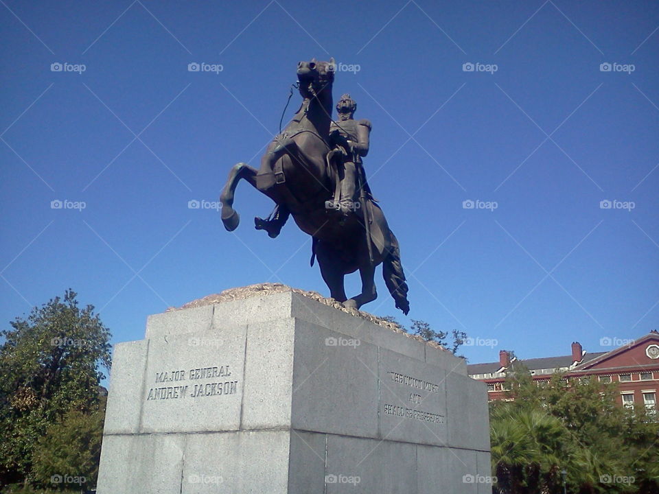 New Orleans and Andrew Jackson statue