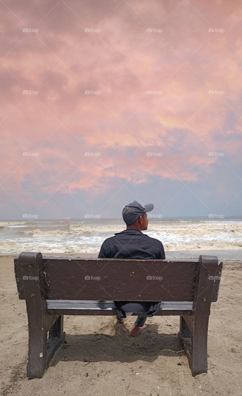 a magic clude in summer beatch