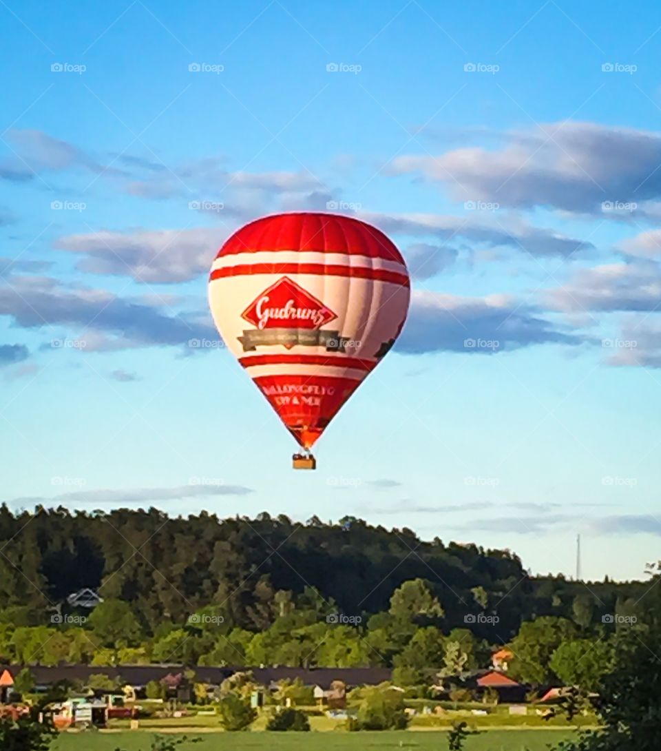 In air. Air balloon 