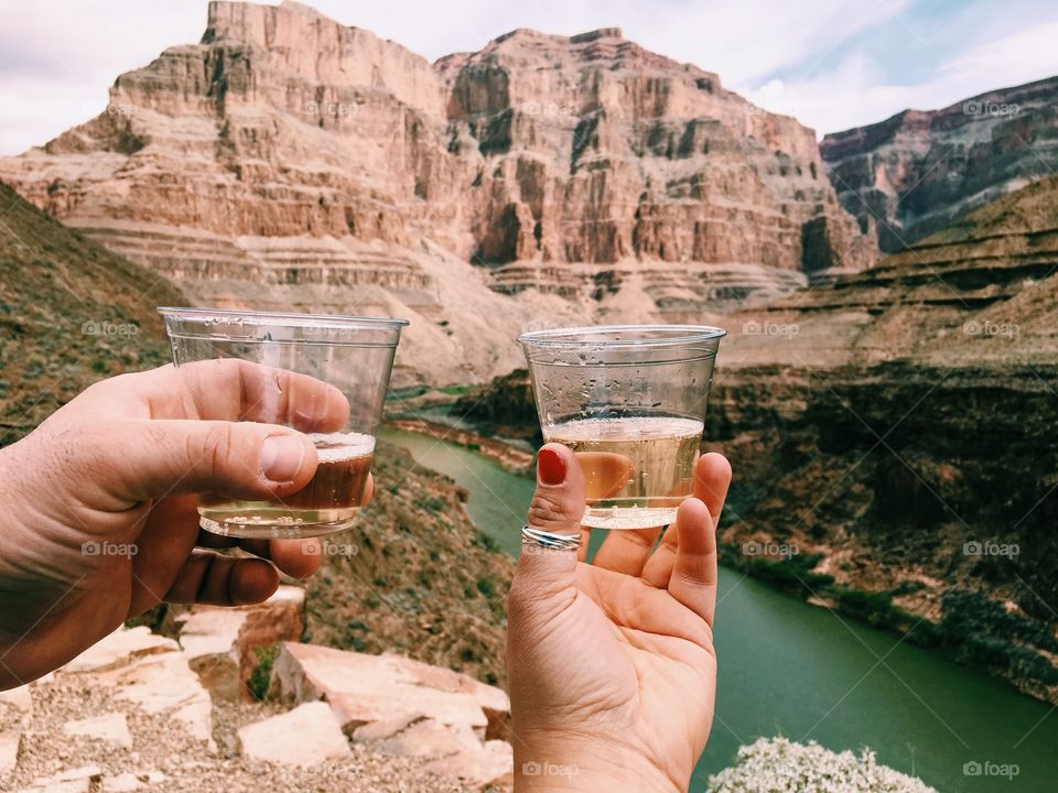 Champagne in the Grand Canyon 