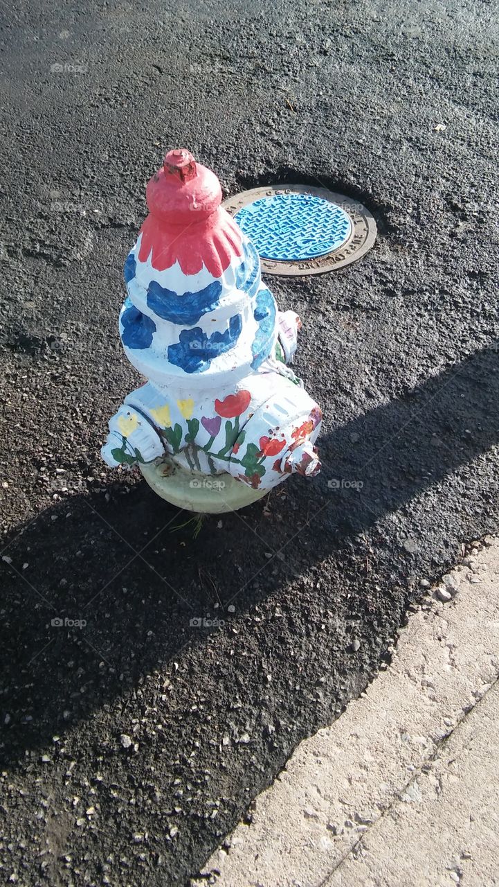 Painted Art Fire Hydrant, Ruidoso, New Mexico