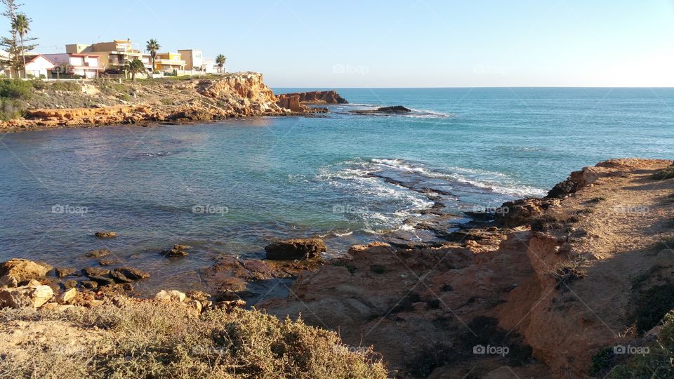 A small bay in Spain, near Torrevieja