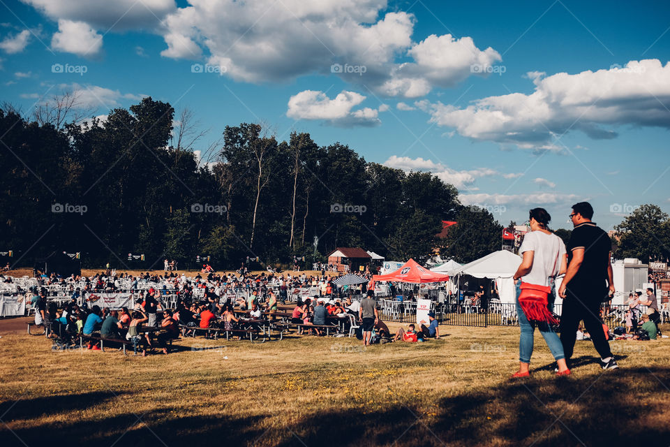 Beautiful evening stroll and dinner