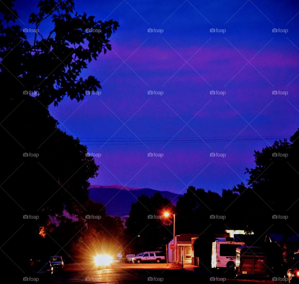 Wyoming Fall Sunset to the East