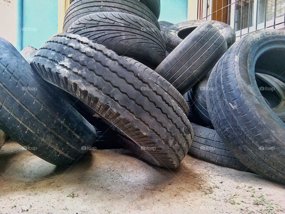 Old wornout tires just dump in the backyard rather than recycling it.