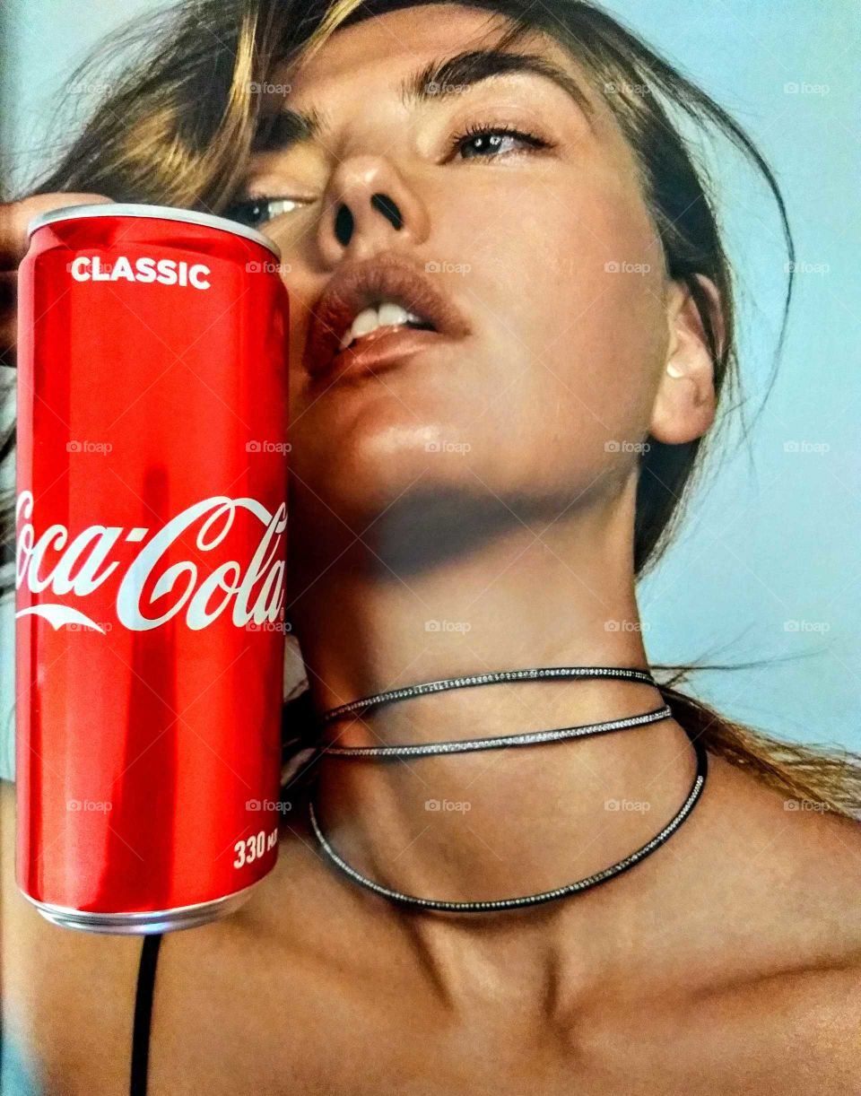 coca cola. girl . beautiful