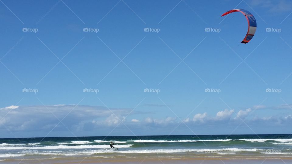 Cornish Kite Surfer