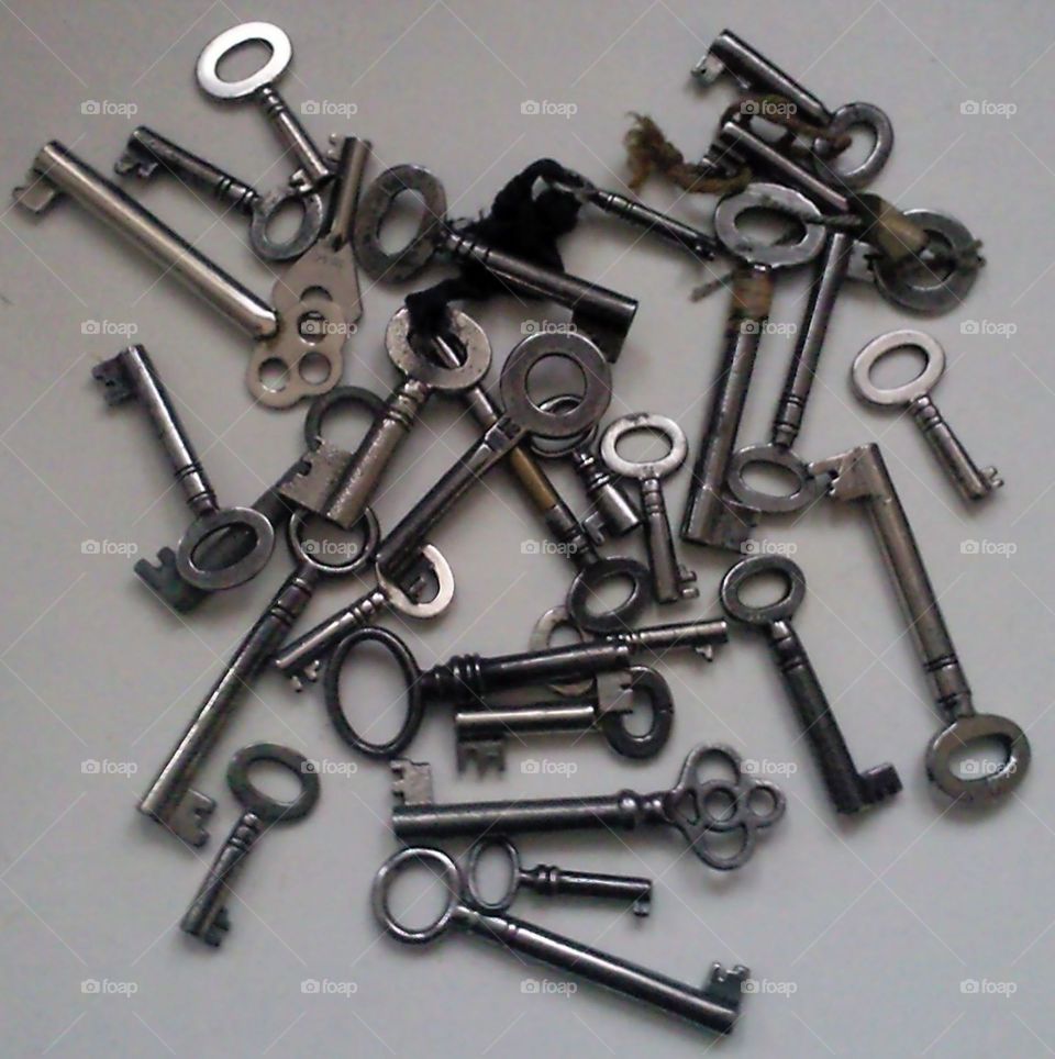 selection of vintage keys