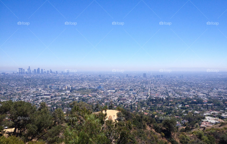 LA from a mountaintop