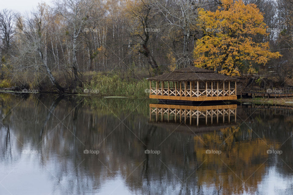 house on a lake