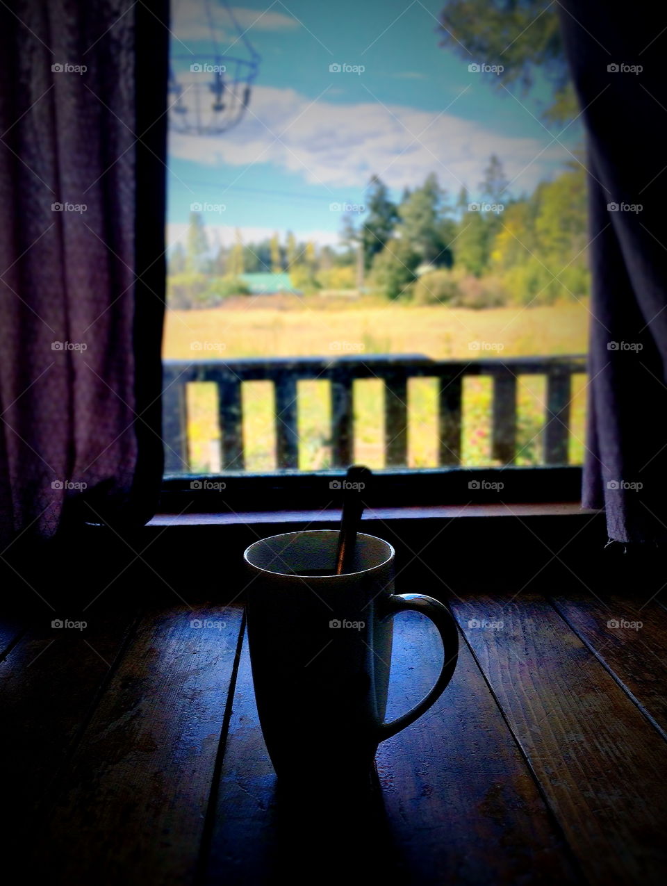 Morning Coffee by the window BC Canada