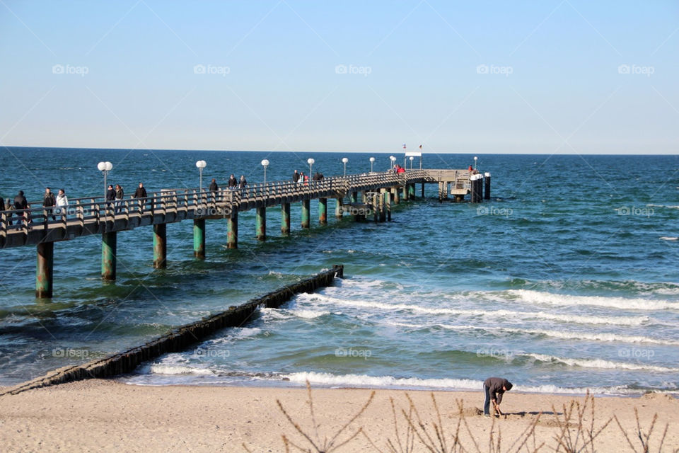 strand kühlungsborn seebrücke by stef79