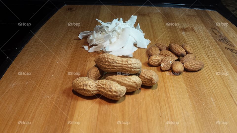 nuts and coconut