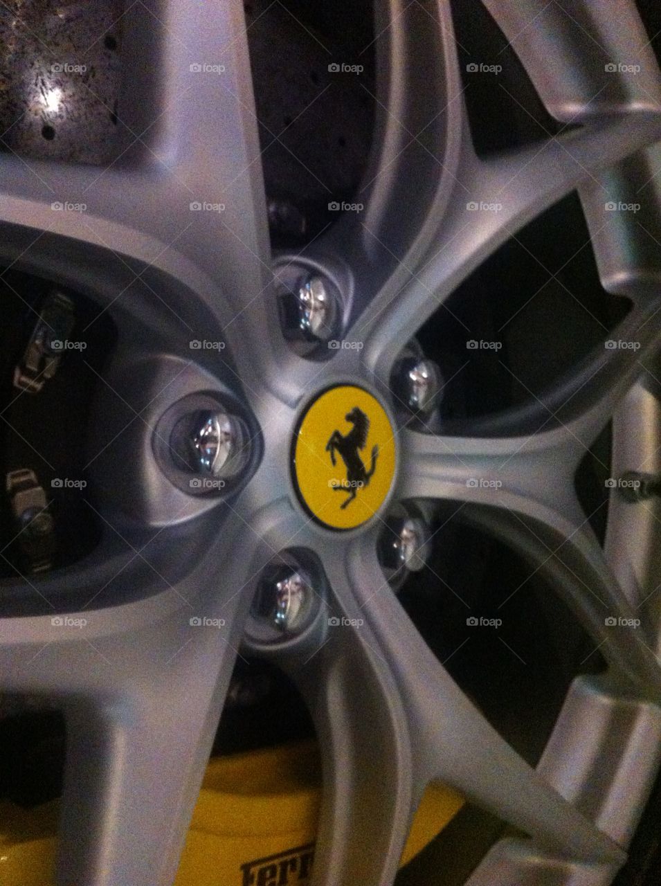 Ferrari Wheel Close Up