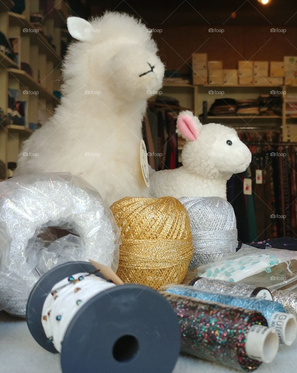 schaf sheep deko nähen faden Garn Faden