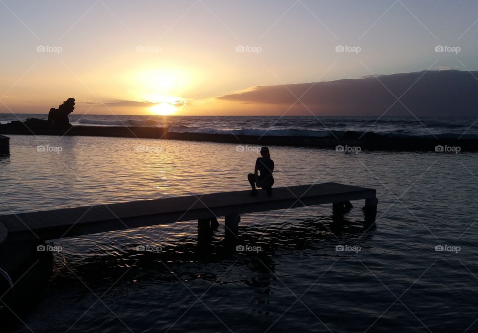 Sunset#sea#sun#outdoor#paradise#magic#sky