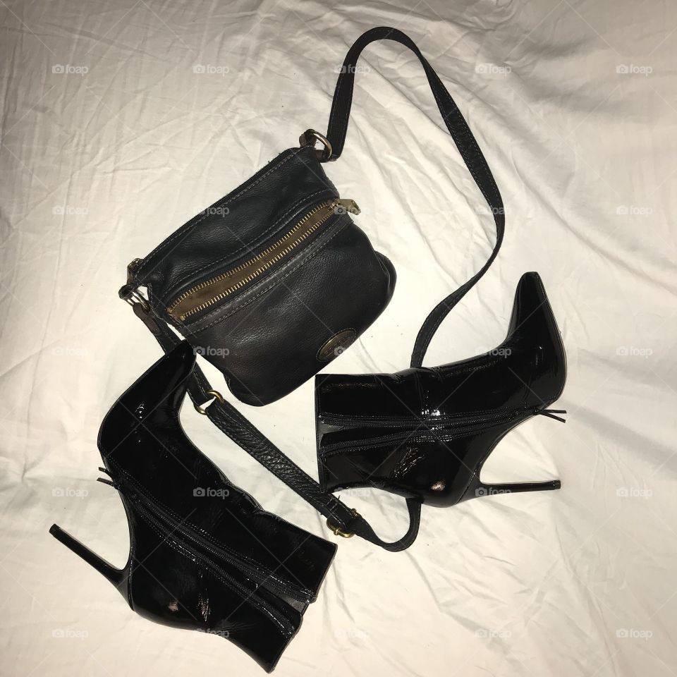 Boots and bag