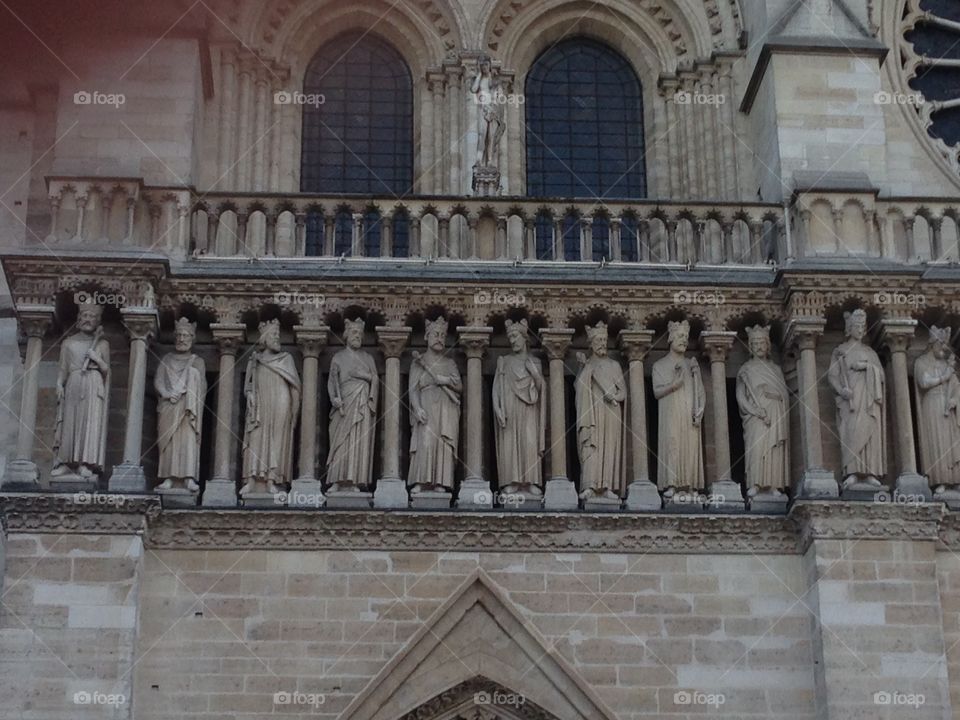 Notre Dame reliefs, Paris. 
