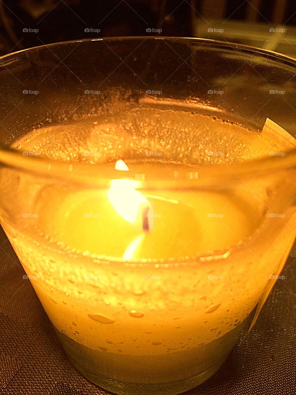 Yellow Burning candle

