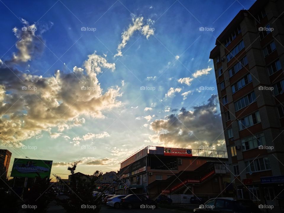 Sunset sky mood clouds moody nature greens wild outdoor outside joy happy