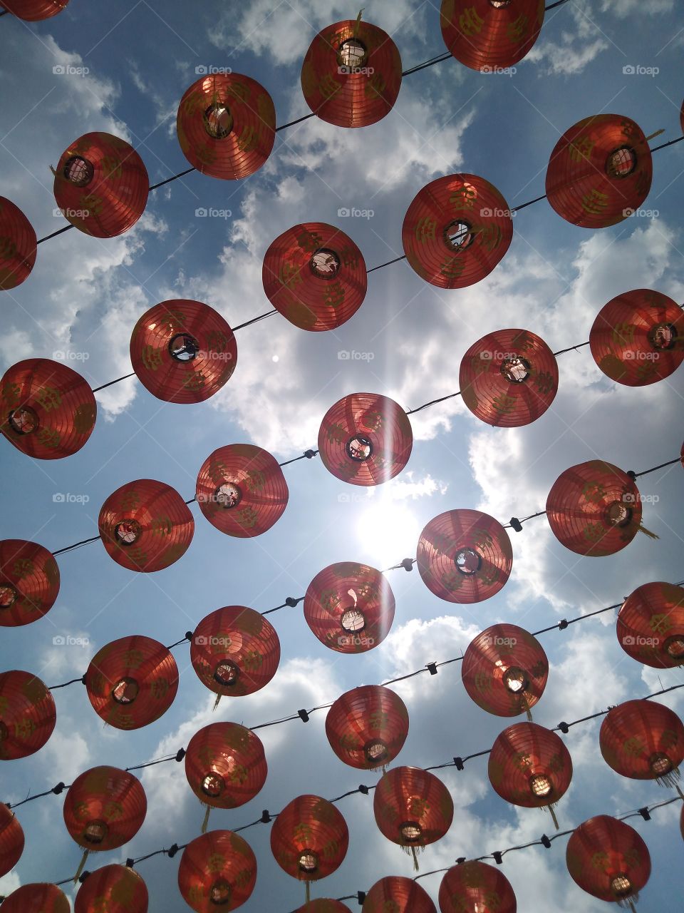 Lanterns in the sun.