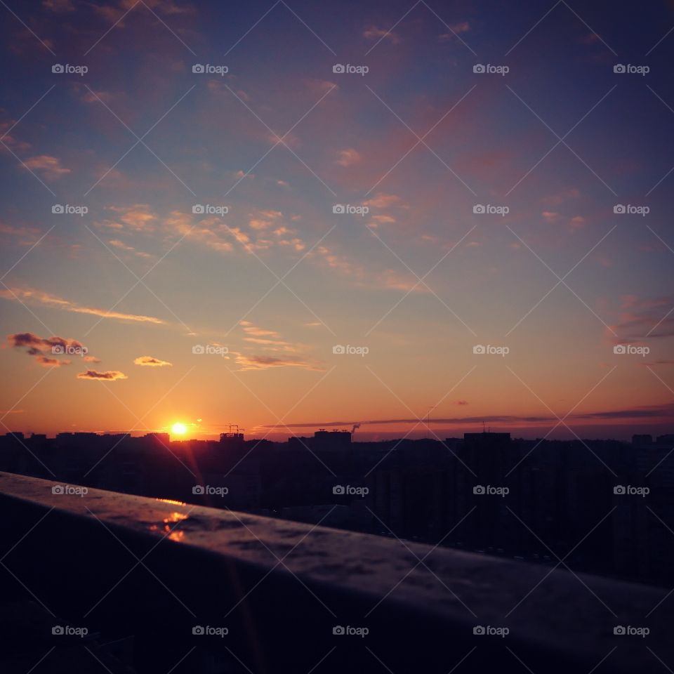 Sunset from my window..