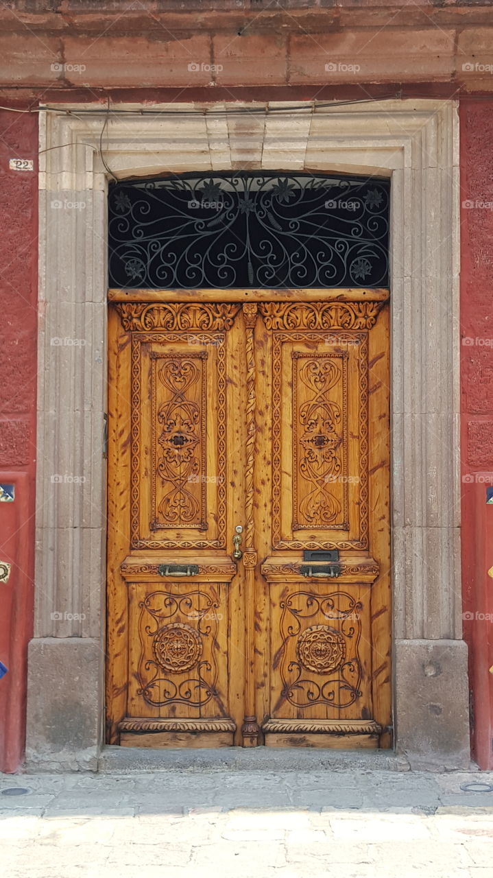 Mexico wooden door