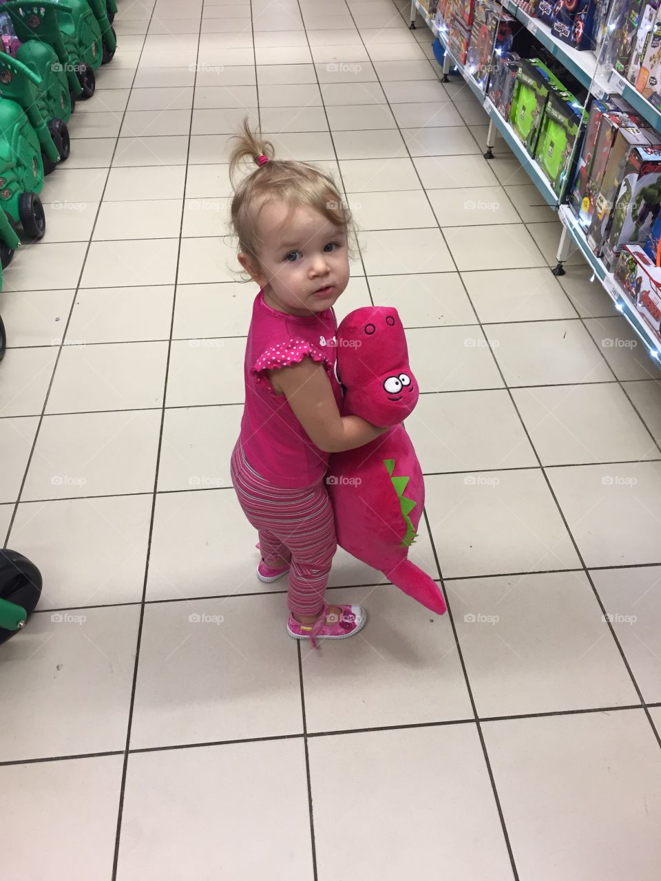 Shopping toddler teddy