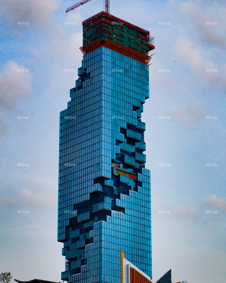 Photo of Mahanakhon Tower before its completion. Taken in Bangkok, Thailand 🇹🇭