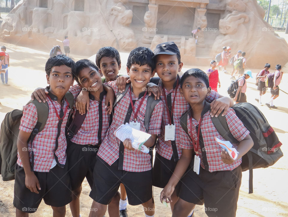 Group of Indian kids