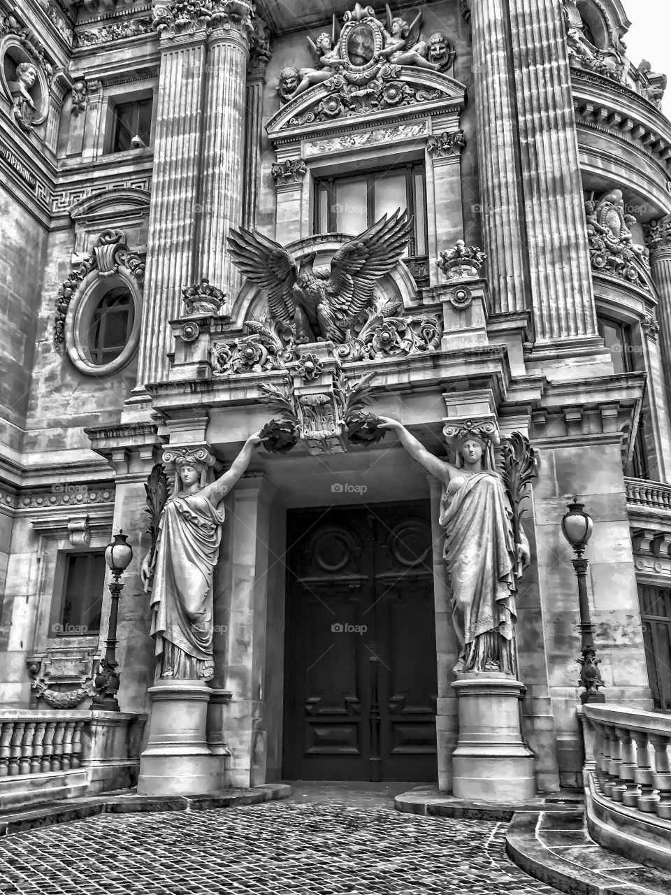 Amazing door of Opera Garnier