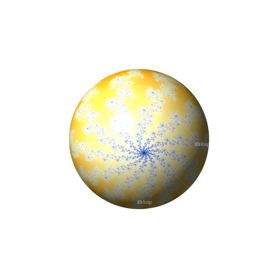 Yellow Abstract Globe