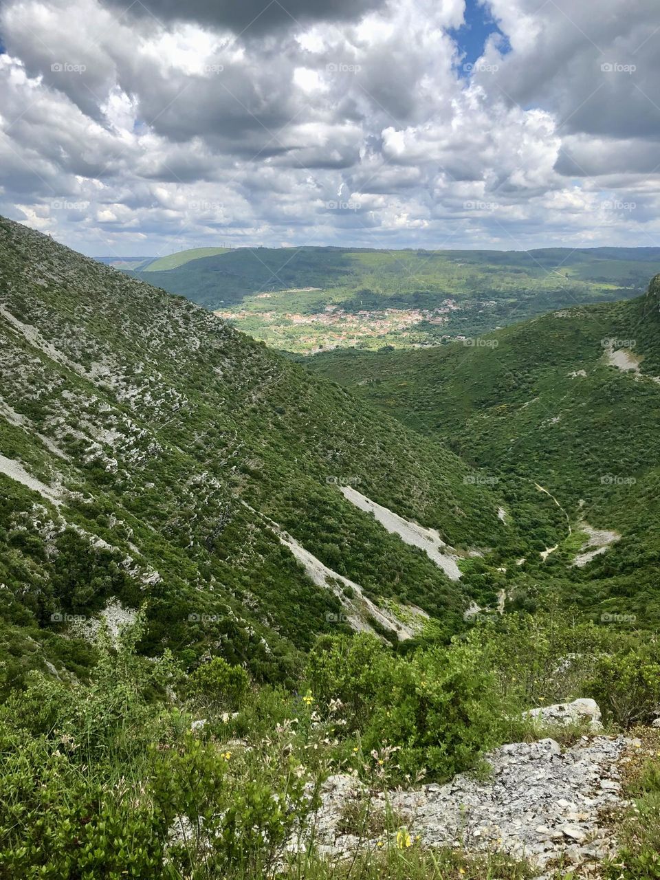 Fórnea - part of a natural amphitheater created by rain and flowing water in Chão das Pias, Portugal