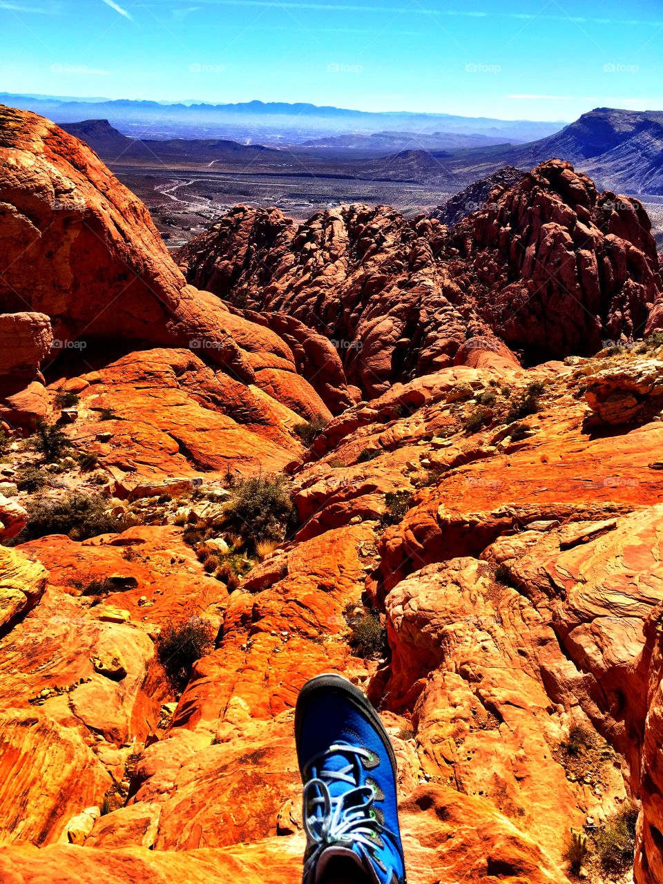 red rock canyon in February 