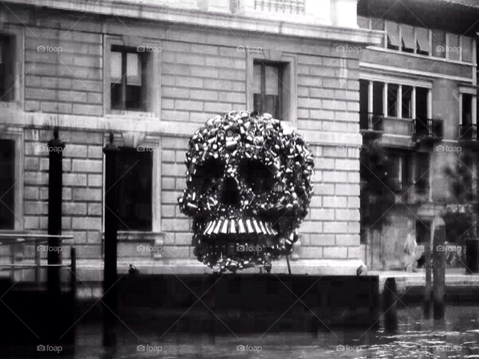 Skull canal . Venice 