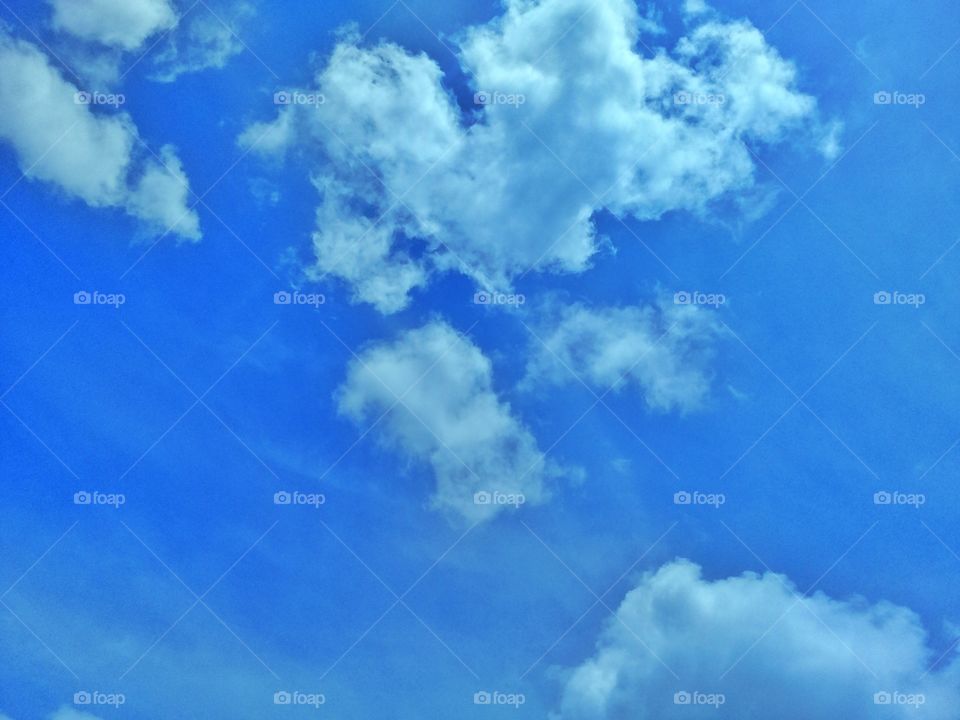 blue sky with combination blue with white