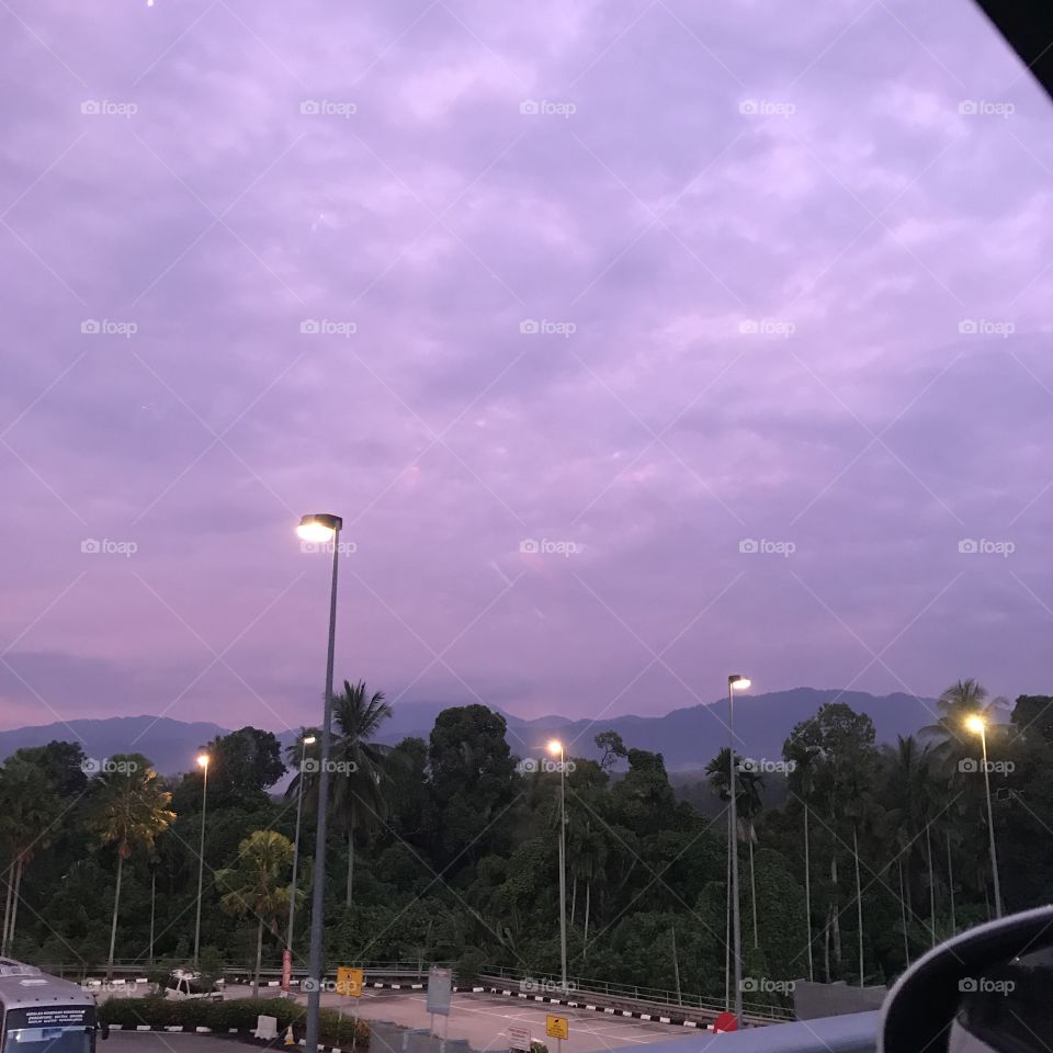 Purple sky?