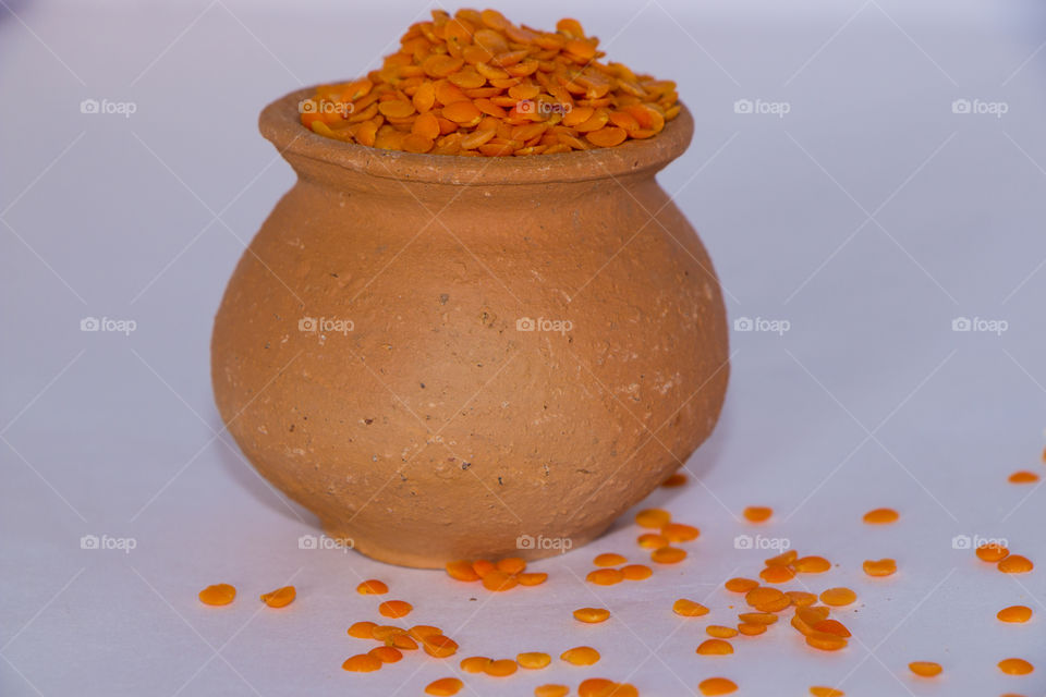 jar of lentils