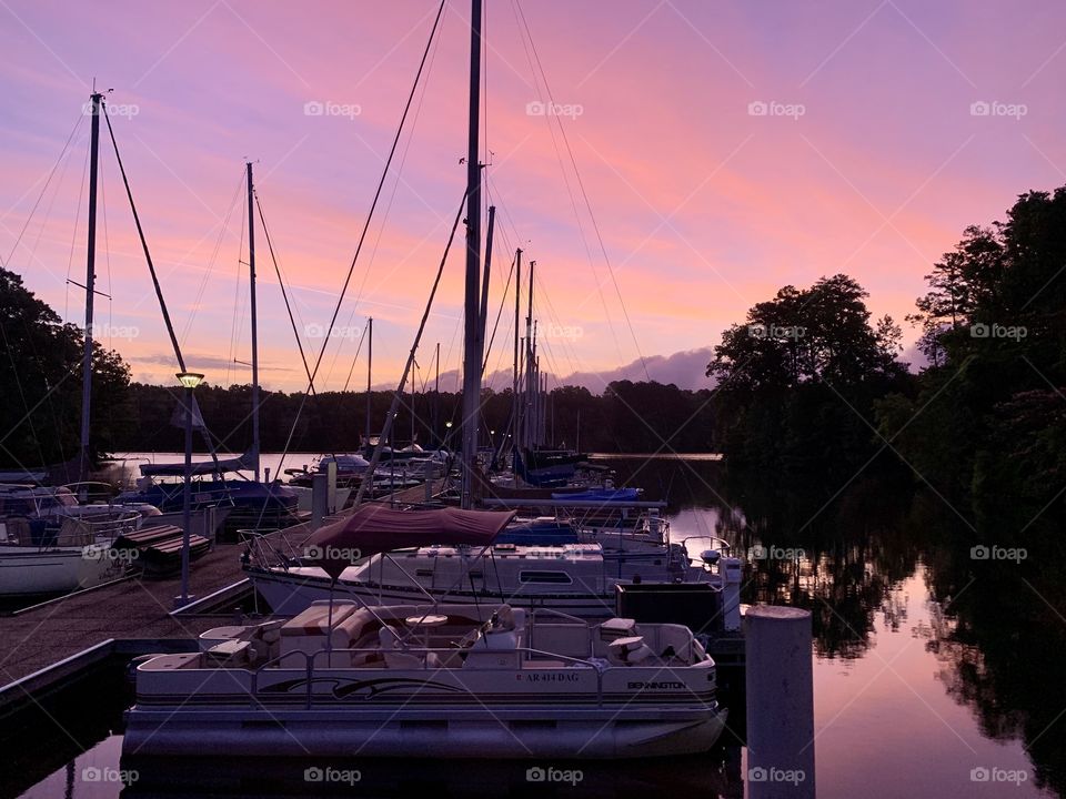 Pickwick Lake, TN sunrise. 