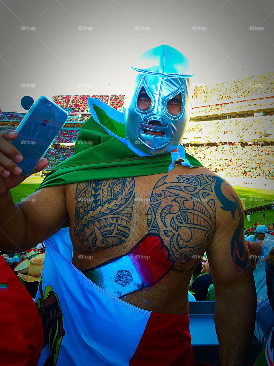 México soccer game fan
