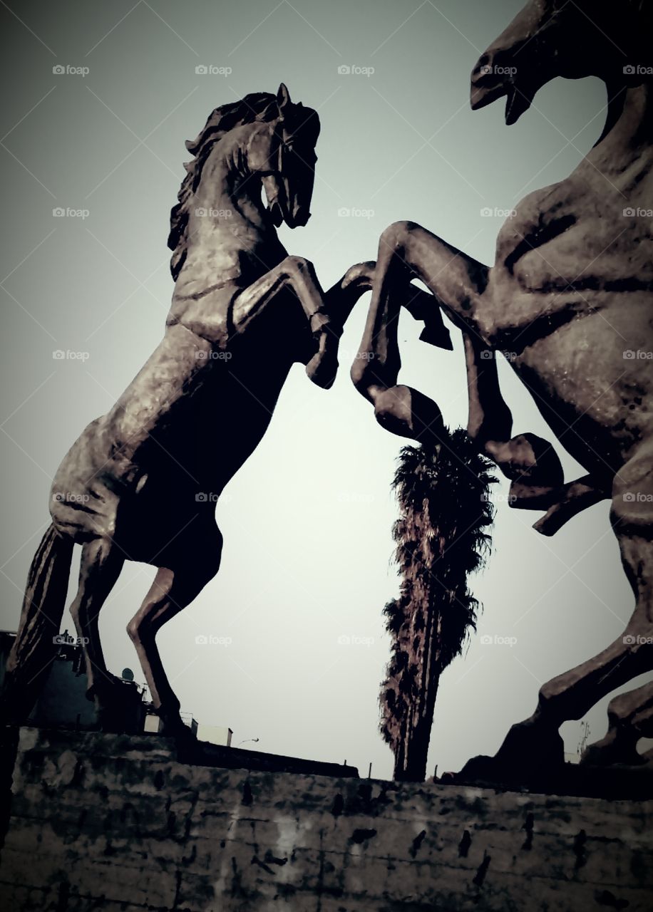 horse sculpture ..