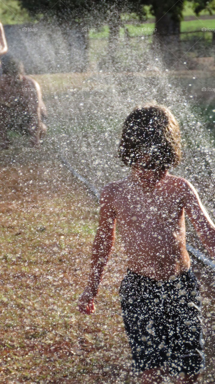 Curtindo a irrigação 
