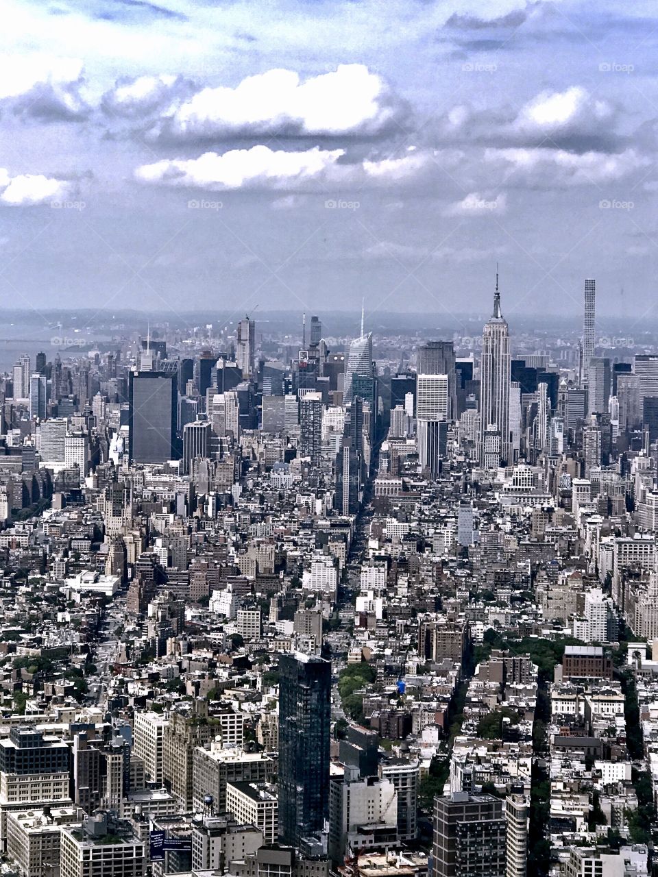 View from top of One World Trade Center, New York City 
